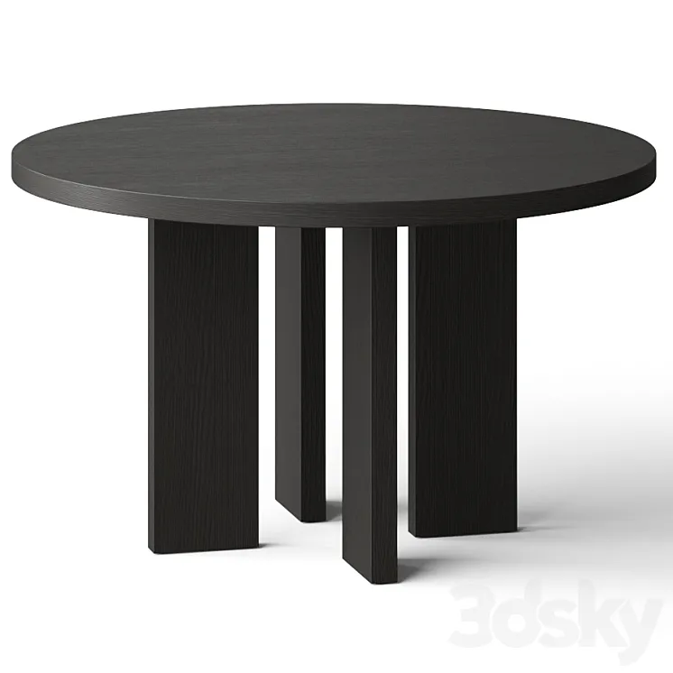 CB2 Shadow Blacked Dining Table 3D Model Free Download CB2 Shadow Blacked Dining Table 3D Model Free Download