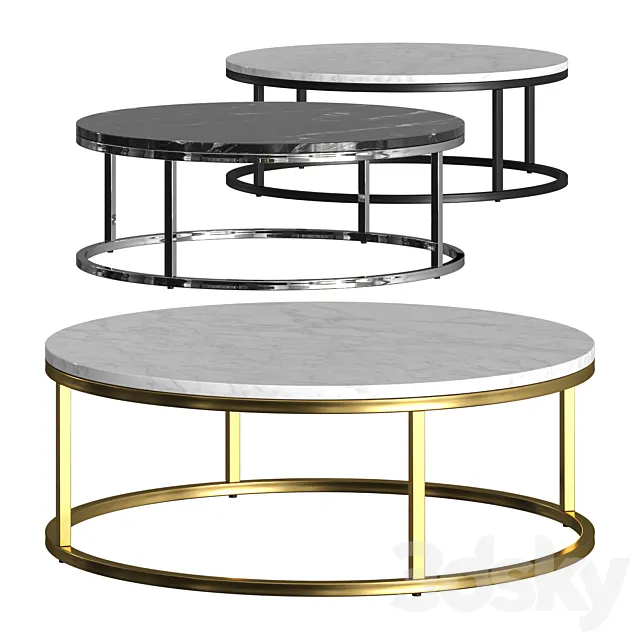 CB2 Smart Coffee Tables Pack 1 3D Model