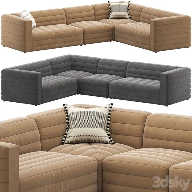 CB2 Strato Sectional Sofa 3D Model CB2 Strato Sectional Sofa 3D Model