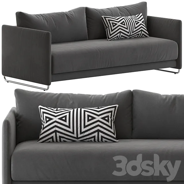 CB2 Tandom Sleeper Sofa 3D Model CB2 Tandom Sleeper Sofa 3D Model