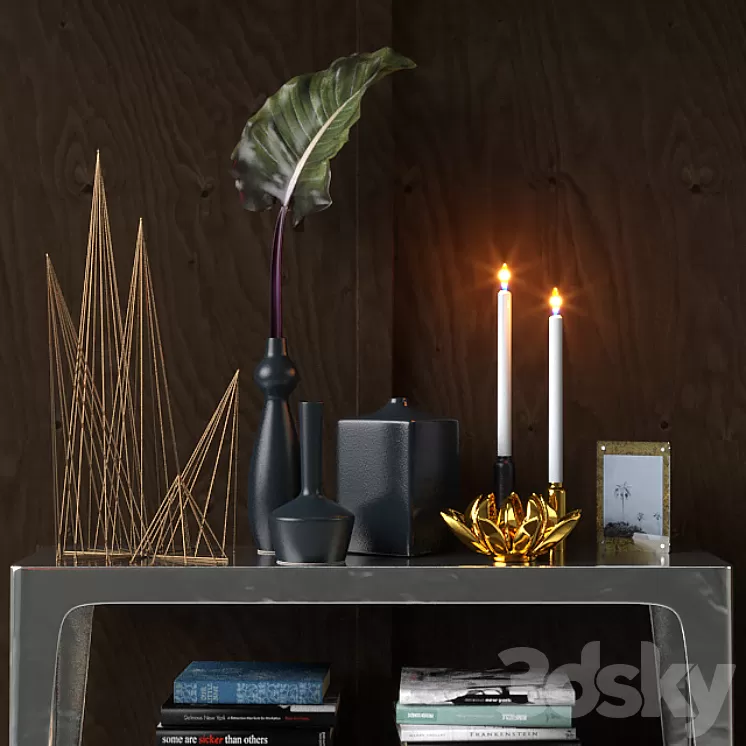 CB2 vases and accessories 02 3D Model