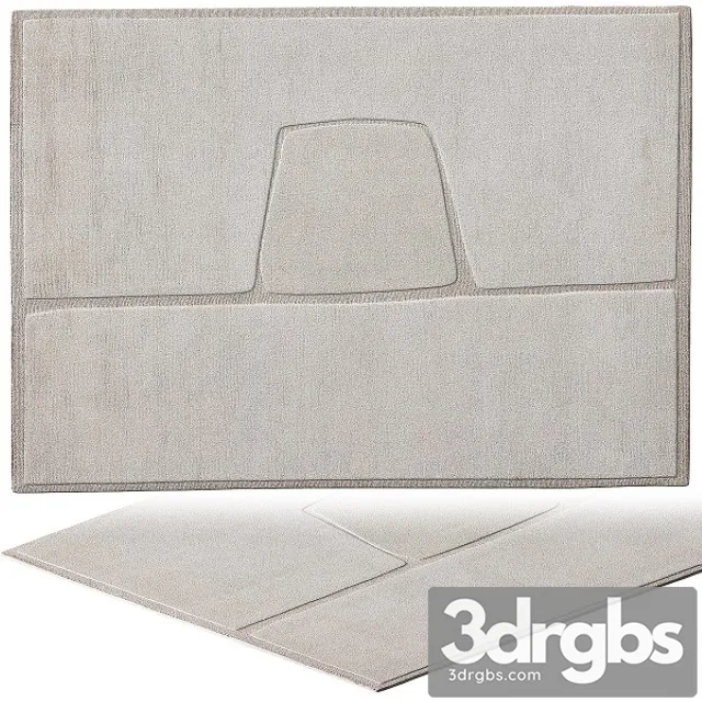 CC Tapis Cut Out Monocromo Linen Rug 3D Model Download CC Tapis Cut Out Monocromo Linen Rug 3D Model Download