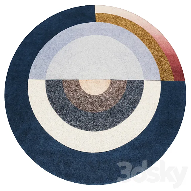 cc-tapis_Bliss Round Collections 3D Model
