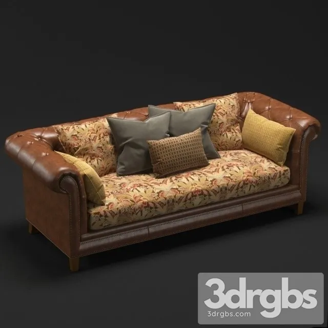CCM Moreno Leather Sofa 01 3D Model Download CCM Moreno Leather Sofa 01 3D Model Download