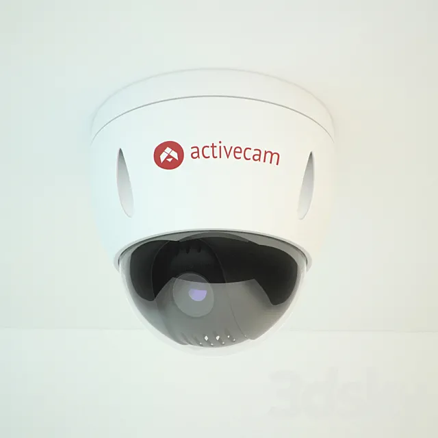 CCTV camera Dome Activecam AC-D5024 3D Model CCTV camera Dome Activecam AC-D5024 3D Model