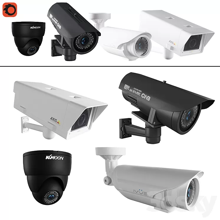 CCTV Cameras 3D Model