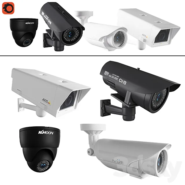 CCTV Cameras 3D Model CCTV Cameras 3D Model