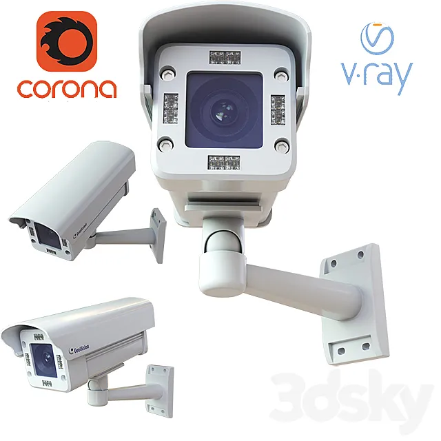 CCTV Cameras GeoVision 3D Model CCTV Cameras GeoVision 3D Model