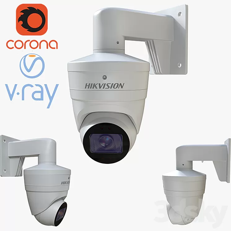 CCTV Surveillance Cameras HikVision 3D Model