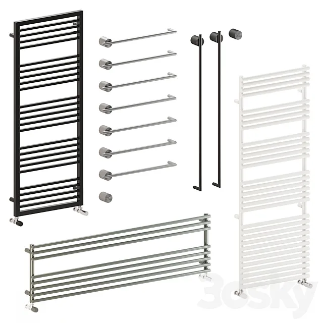 Cea + Cordivari towel warmers 3D Model Cea + Cordivari towel warmers 3D Model