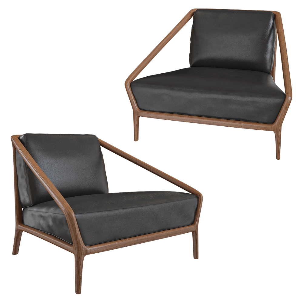 Ceccotti Collezioni  – Armchair Rive Droite 3D Model