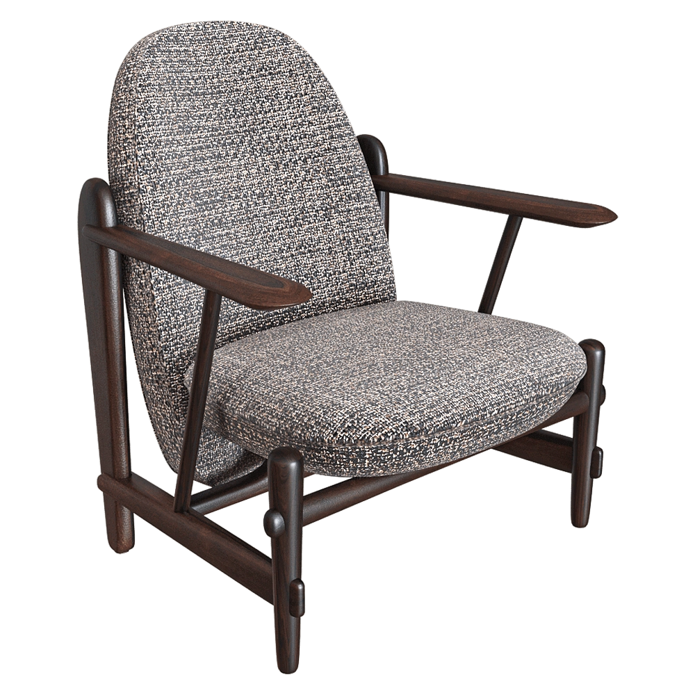 Ceccotti Collezioni – Armchair T-Bone 3D Model Ceccotti Collezioni – Armchair T-Bone 3D Model