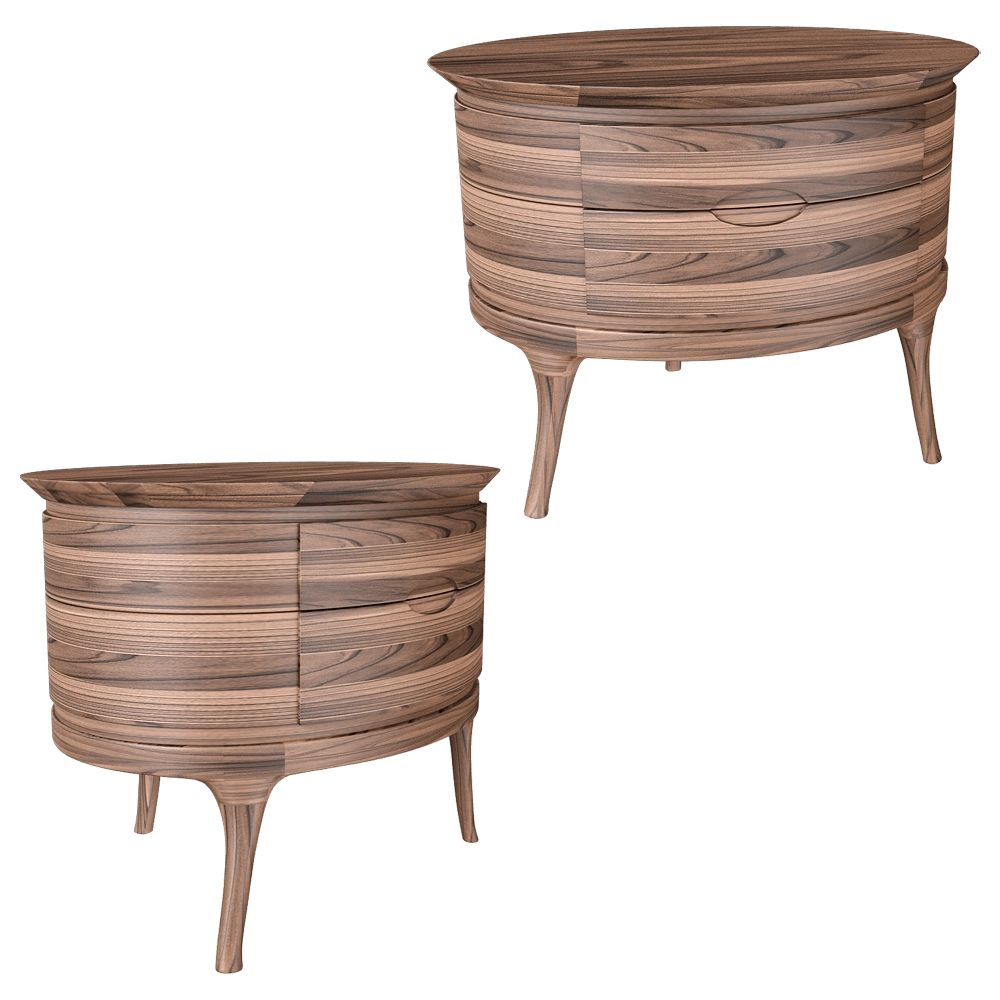Ceccotti Collezioni – Bedside cabinet Ainda 3D Model Ceccotti Collezioni – Bedside cabinet Ainda 3D Model