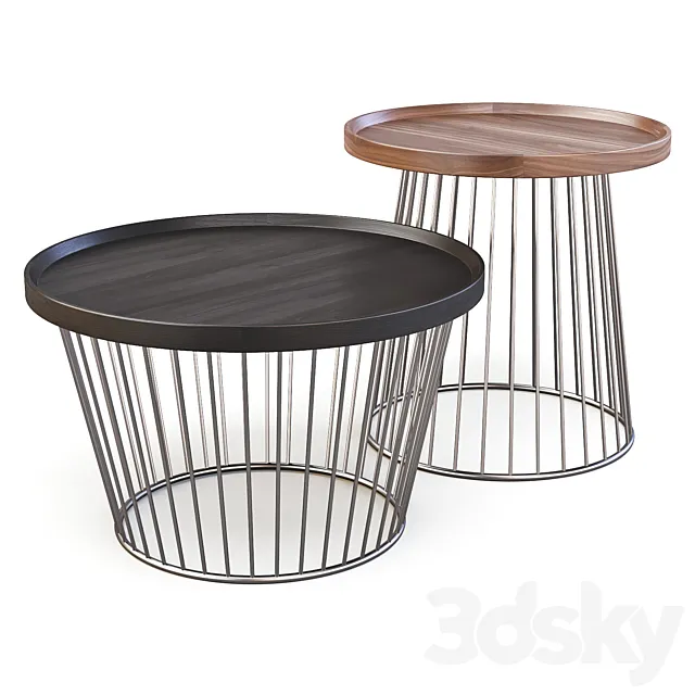 Ceccotti Collezioni: Circo – Coffee and Side Tables 3D Model