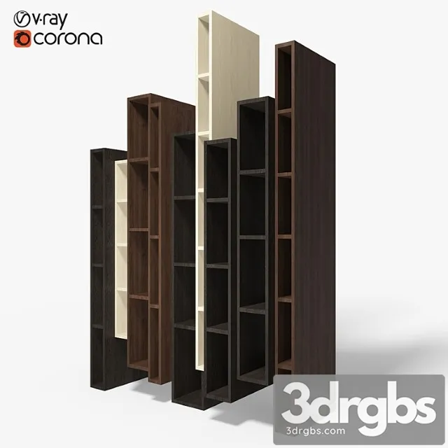 Ceccotti Skyline Bookcase 3D Model Download