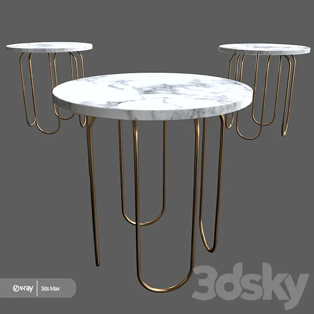 Cecile side table 3DModel Cecile side table 3DModel
