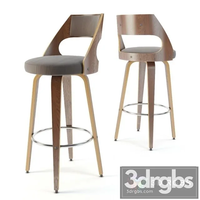 Cecina Barstool Chair 3D Model Download