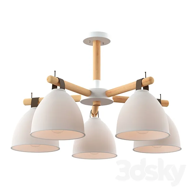 Ceiling chandelier Decize L1150-5 3D Model Ceiling chandelier Decize L1150-5 3D Model