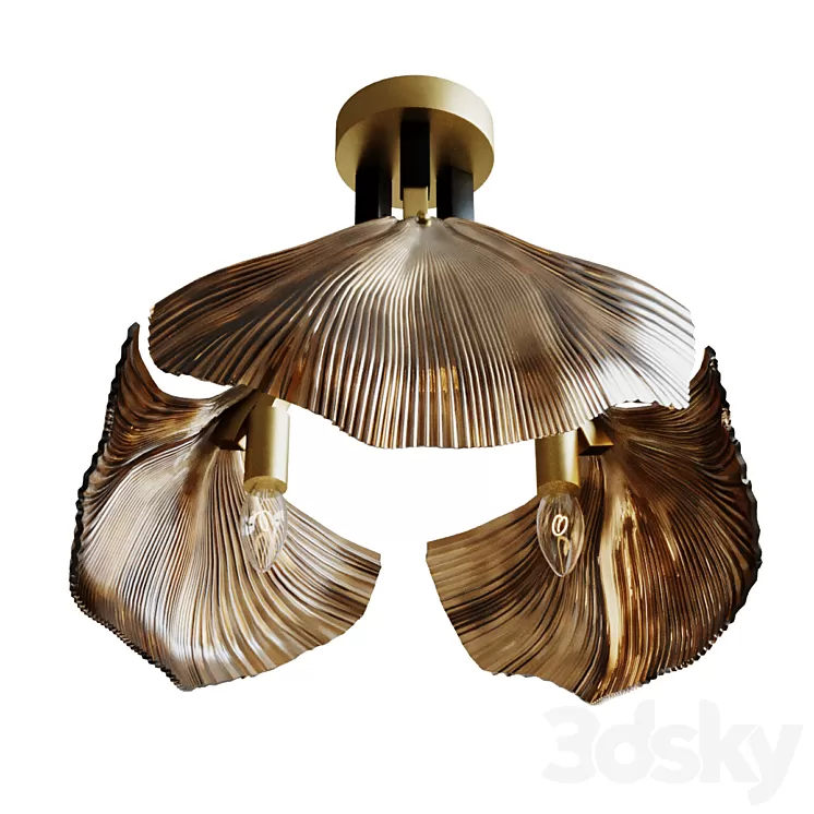 Ceiling chandelier Ginkgo 3D Model Free Download