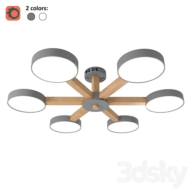 Ceiling chandelier Laplandia – Cortes 3D Model