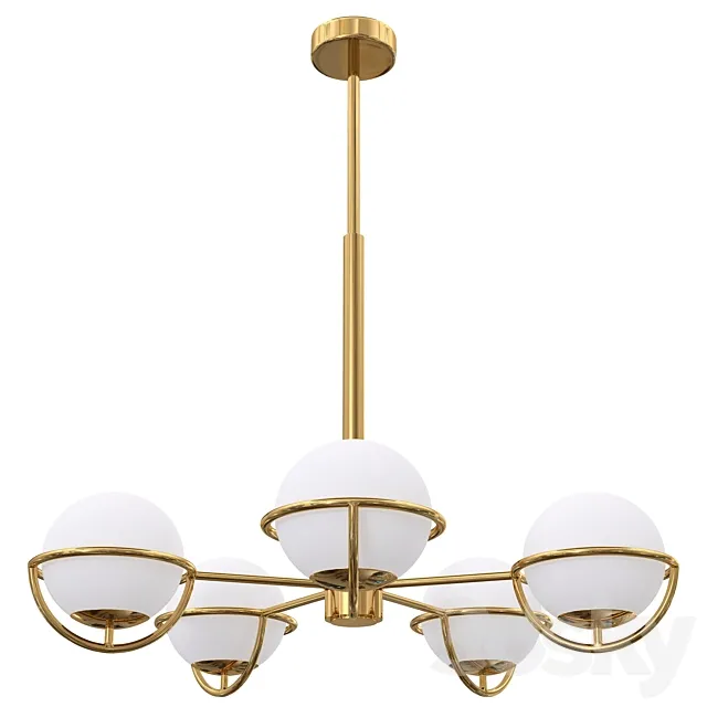 Ceiling chandelier LED Diana 3D Model Ceiling chandelier LED Diana 3D Model