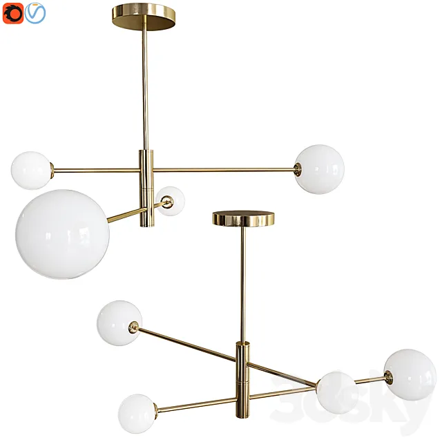 Ceiling chandelier Lumion ESTELLE 4418 _ 4C 3DModel