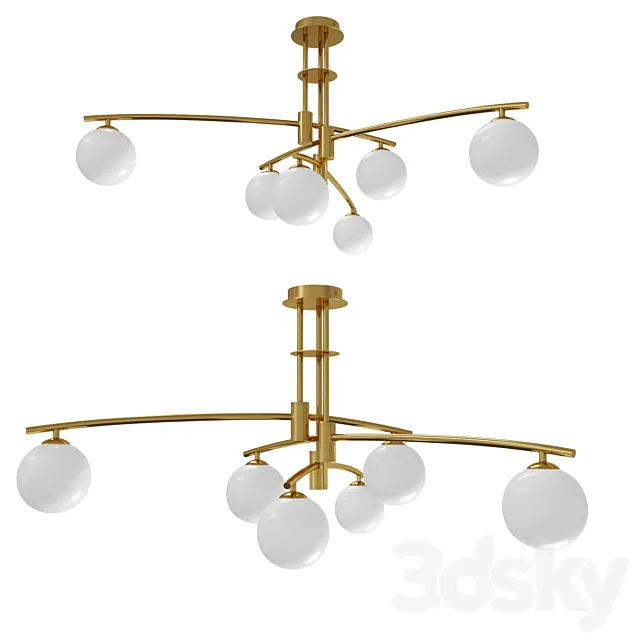 Ceiling chandelier MyFar Stacy 3D Model Ceiling chandelier MyFar Stacy 3D Model