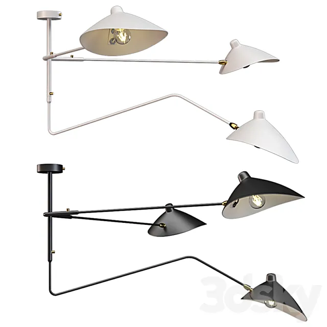 Ceiling chandelier ST Luce Spruzzo 3D Model