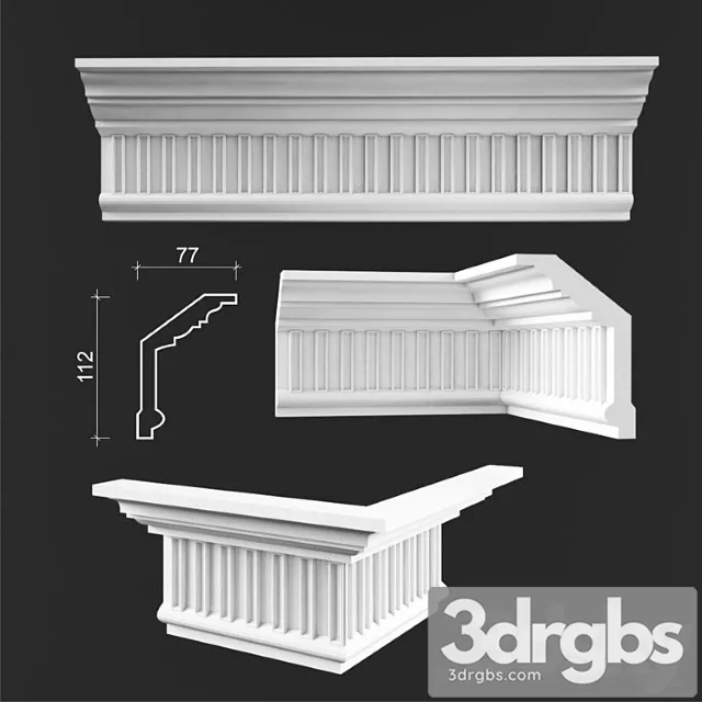 Ceiling Cornice 2 3D Model Download Ceiling Cornice 2 3D Model Download