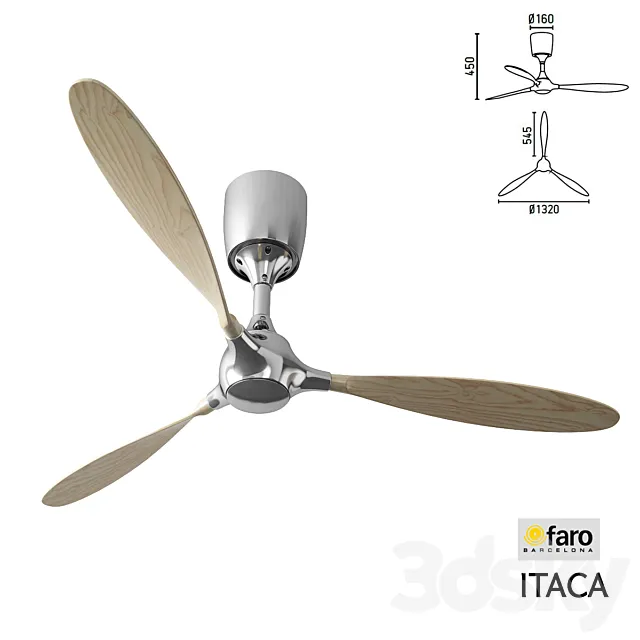 Ceiling fan Faro Itaca 3DModel