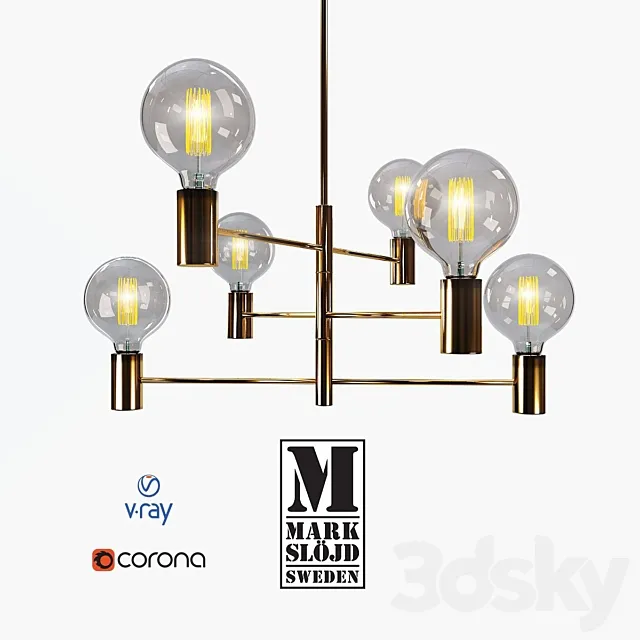 Ceiling fixture model Capital from the company Markslojd Sweden. 3D Model Ceiling fixture model Capital from the company Markslojd Sweden. 3D Model