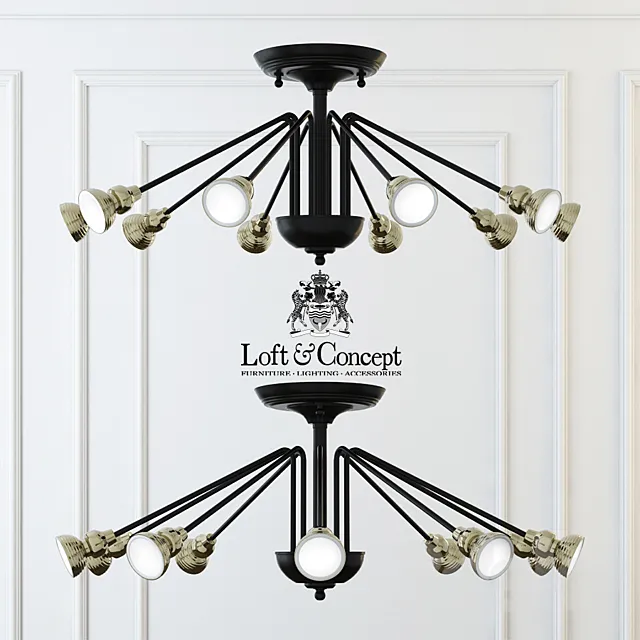 Ceiling lamp falertica top 10 3D Model Ceiling lamp falertica top 10 3D Model