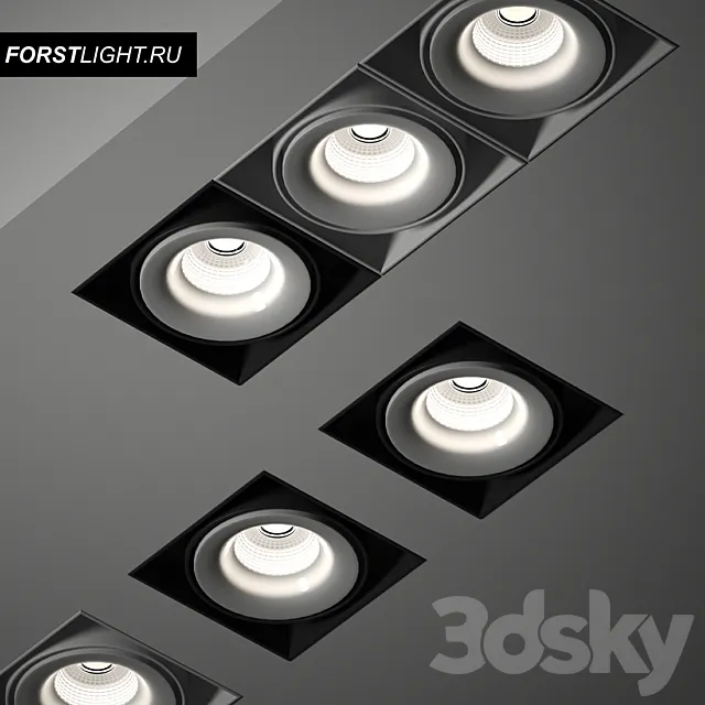 Ceiling lamp Forstlight TEMA 3D Model