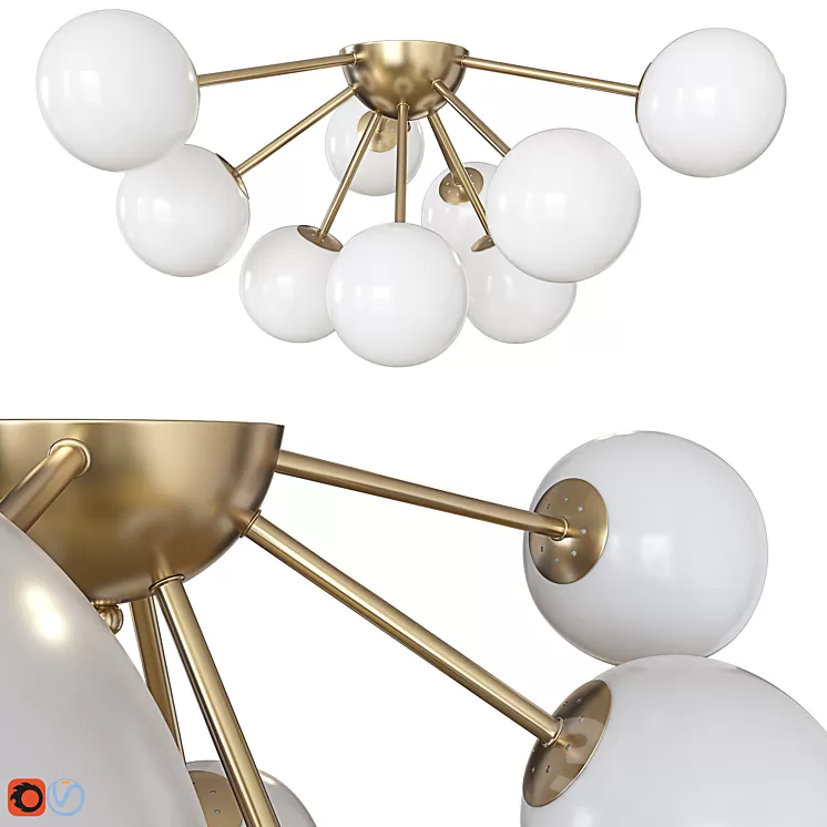 Ceiling lamp Freya Alexis 3D Model Free Download