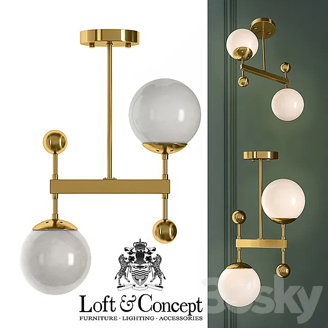 Ceiling lamp Libra Pendant 3D Model