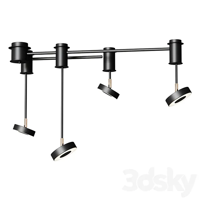 Ceiling lamp Loft It Flock 10189_1000 Order code: s141194-491 3D Model Ceiling lamp Loft It Flock 10189_1000 Order code: s141194-491 3D Model