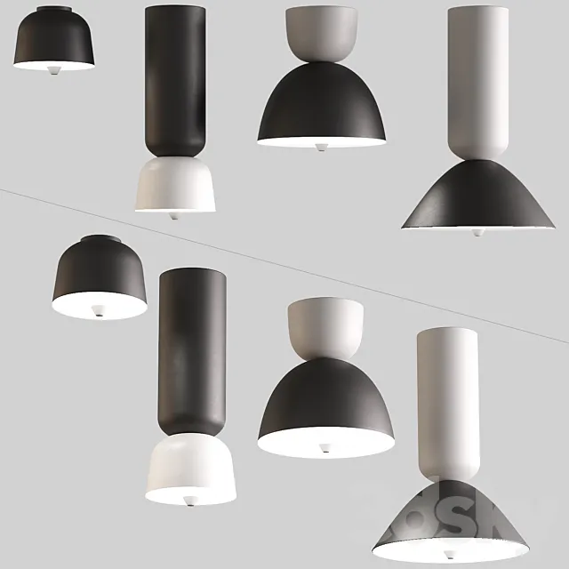 Ceiling lamps with Aliexpress 010 3D Model