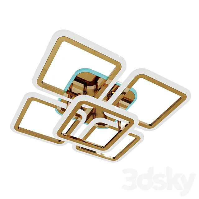 Ceiling Light Evoled Qutro Sle200422-04 Rgb 3D Model