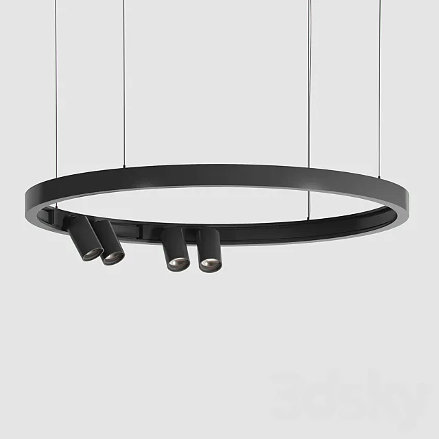Ceiling Light Fixture SUPERLOOP-MIDISPY ON 92740 MDL Delta Light 3DModel