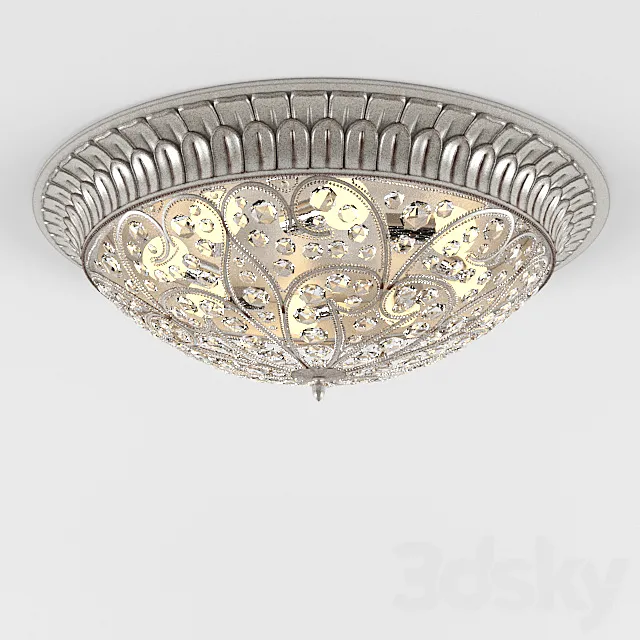 Ceiling light sunset silver 615-08-03 3DModel