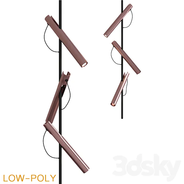 Ceiling mounted lighting fixture by PSLAB 3DModel Ceiling mounted lighting fixture by PSLAB 3DModel