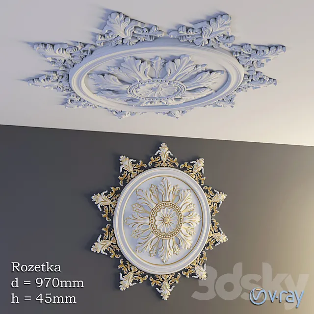 Ceiling outlet 3D Model