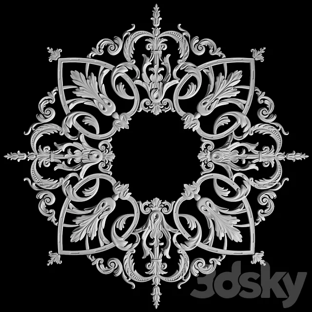 Ceiling outlet Peterhof 3DModel Ceiling outlet Peterhof 3DModel