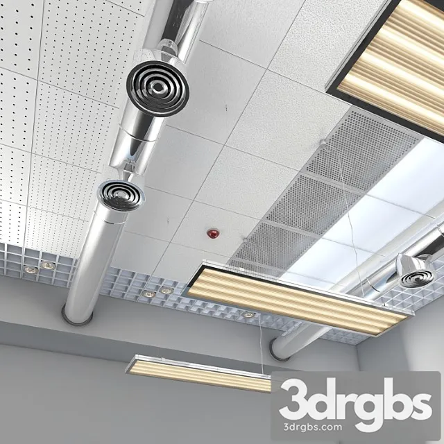 Ceiling panels 3D Model Download