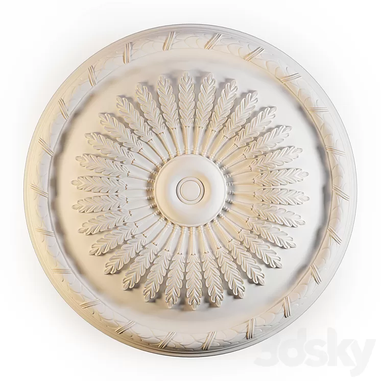 Ceiling rose Perfect B3062 3D Model Ceiling rose Perfect B3062 3D Model