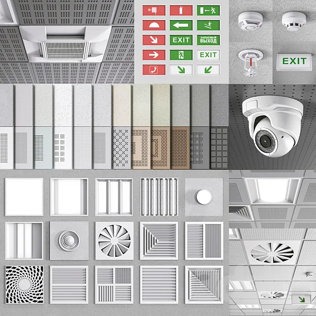 Ceiling set Armstrong 2 3D Model