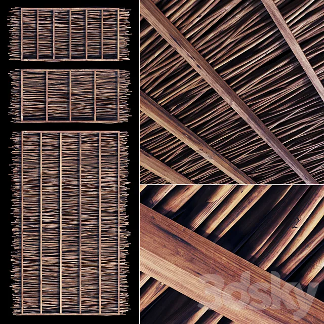 Ceiling thick branch crooked n1 3D Model Ceiling thick branch crooked n1 3D Model