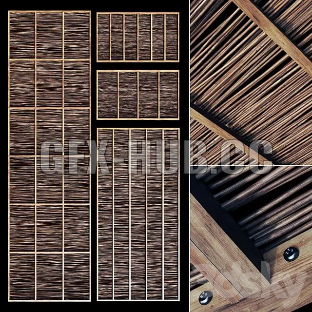 Ceiling thin branch crooked n1 3D Model Ceiling thin branch crooked n1 3D Model