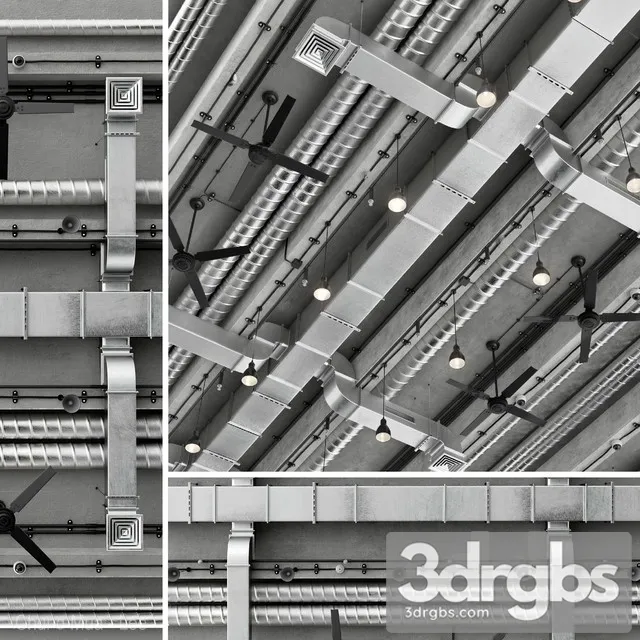 Ceiling Ventilation 1 3D Model Download Ceiling Ventilation 1 3D Model Download