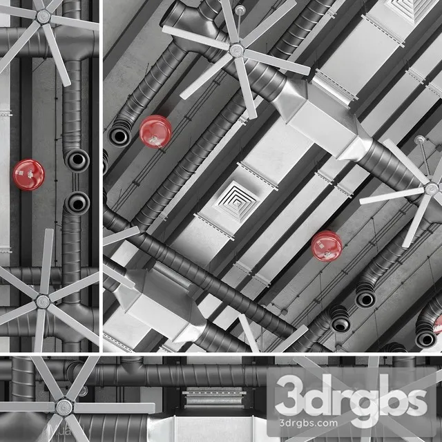 Ceiling Ventilation 3 3D Model Download Ceiling Ventilation 3 3D Model Download